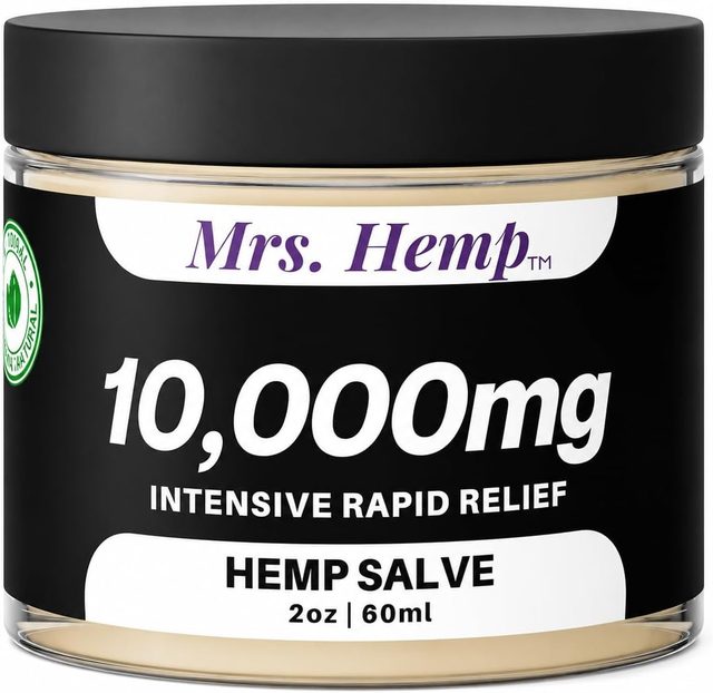 Mrs. Hemp 10,000 MG hemp salve, 2 oz jar